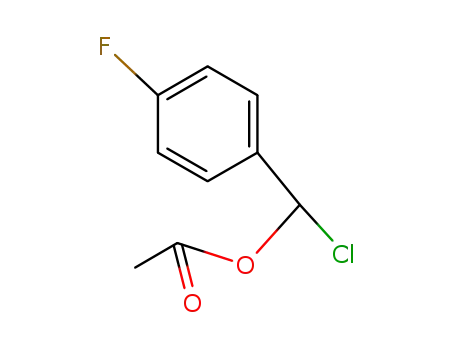 Molecular Structure of 67935-39-1 (α-chloro-p-fluorobenzyl acetate)