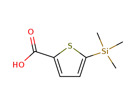 Molecular Structure of 18246-23-6 (5-(TRIMETHYLSILYL)-2-THIOPHENECARBOXYLIC ACID)
