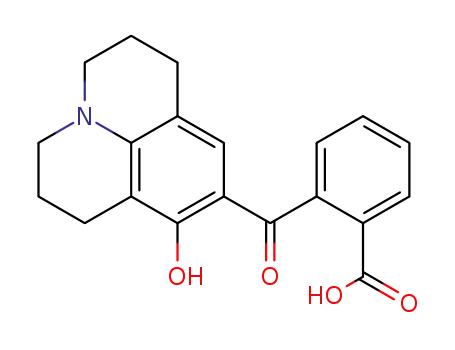 Molecular Structure of 107070-67-7 (2-(8-hydroxy-2,3,6,7-tetrahydro-1H,5H-pyrido[3,2,1-ij]quinoline-9-carbonyl)benzoic acid)