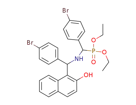 O,O-diethyl [1-[(2'-hydroxynaphth-1'-yl)](4''-bromophenyl)methylamino]-1-(4-bromophenyl)methylphosphonate
