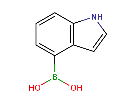 Molecular Structure of 220465-43-0 (Indole-4-boronic acid)
