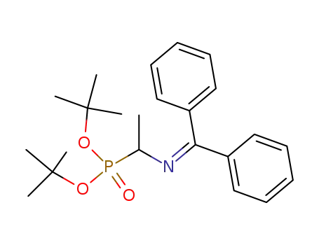 Molecular Structure of 139392-85-1 (Phosphonic acid, [1-[(diphenylmethylene)amino]ethyl]-,
bis(1,1-dimethylethyl) ester)