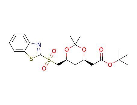 tert-butyl 2-[(4R,6S)-6-[(benzo[d]thiazol-2-ylsulfonyl)methyl]-2,2-dimethyl-1,3-dioxan-4-yl]acetate