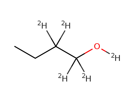 Molecular Structure of 118104-91-9 (1-BUTANOL-1,1,2,2-D4)