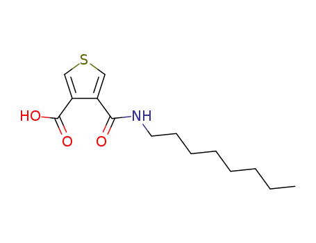 Molecular Structure of 847052-87-3 (4-octylcarbamoylthiophene-3-carboxylic acid)