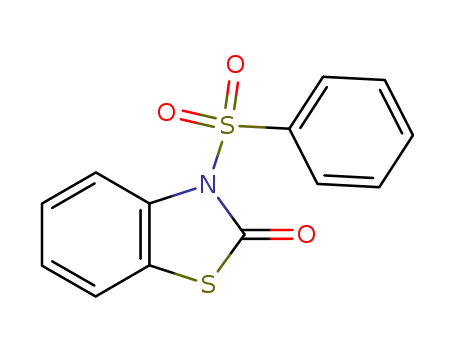 Molecular Structure of 61381-64-4 (2(3H)-Benzothiazolone, 3-(phenylsulfonyl)-)