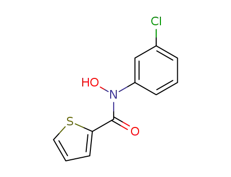 Molecular Structure of 78181-58-5 (2-Thiophenecarboxamide, N-(3-chlorophenyl)-N-hydroxy-)