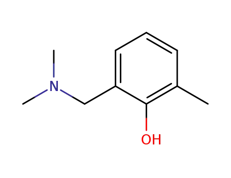 Molecular Structure of 23802-11-1 (2-((DIMETHYLAMINO)METHYL)-6-METHYLPHENOL)
