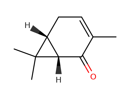 Bicyclo[4.1.0]hept-3-en-2-one, 3,7,7-trimethyl-, (1S)-