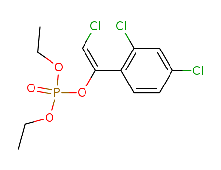 Phosphoric acid,(1E)-2-chloro-1-(2,4-dichlorophenyl)ethenyl diethyl ester                                                                                                                               