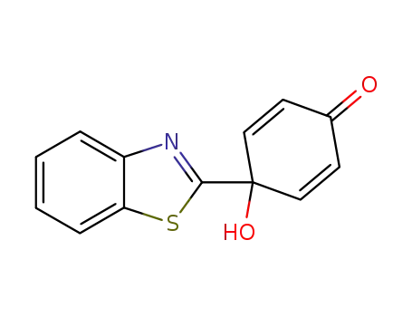 Molecular Structure of 485842-97-5 (2,5-Cyclohexadien-1-one, 4-(2-benzothiazolyl)-4-hydroxy-)