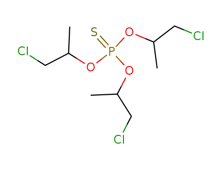 Molecular Structure of 6044-12-8 (Thiophosphoric acid O,O,O-tris(2-chloro-1-methylethyl) ester)
