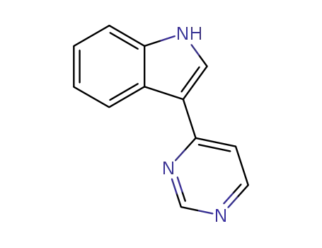 Molecular Structure of 57826-98-9 (3-(pyrimidin-4-yl)-1H-indole)