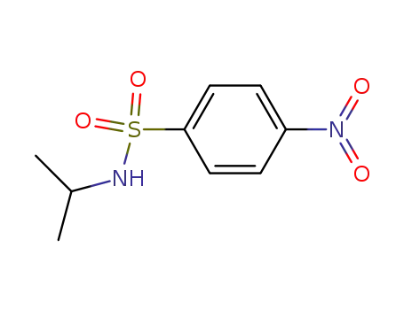 Molecular Structure of 23530-48-5 (N-ISOPROPYL-4-NITRO-BENZENESULFONAMIDE)