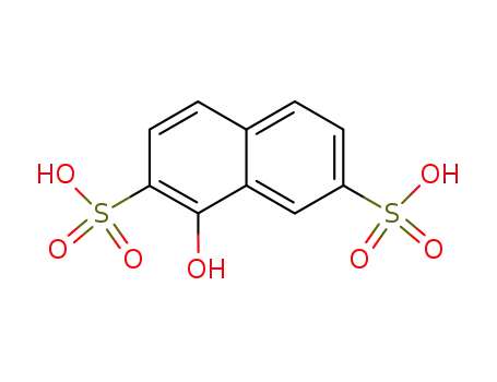 Molecular Structure of 6470-96-8 (1-naphthol-2,7-disulfonic acid)