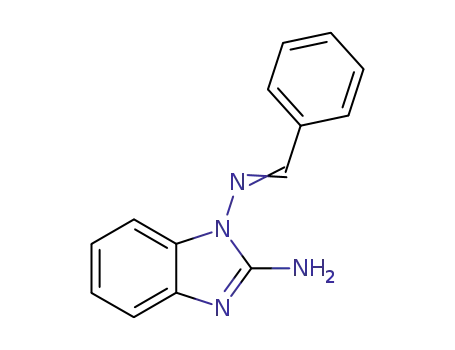 Molecular Structure of 122128-68-1 (N-(2-amino-1H-benzimidazol-1-yl)-N-benzylideneamine)