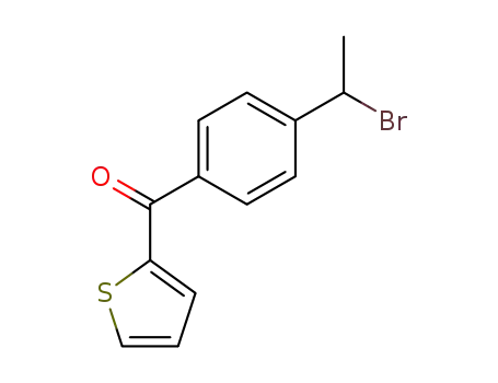 Molecular Structure of 52779-83-6 ([4-(1-bromoethyl)phenyl]-2-thienyl ketone)