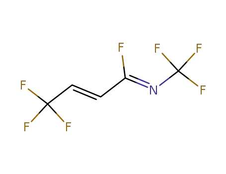 Molecular Structure of 54471-09-9 (4H,5H-heptafluoro-2-azahex-2(Z),4(E)-diene)