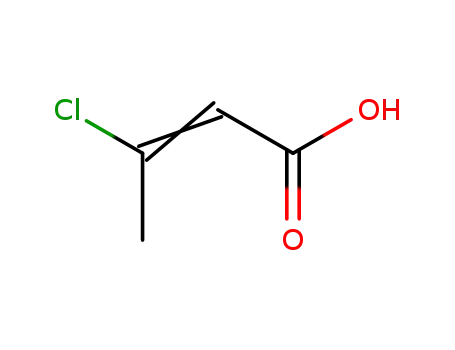 Molecular Structure of 55831-56-6 (3-Chloro-2-butenoic acid)