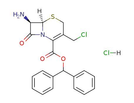 7-Amino-3-chloromethyl-3-cephem-4-carboxylic acid diphenylmethyl ester HCl 79349-53-4