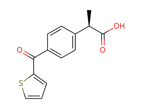Molecular Structure of 52780-13-9 ((R)-(thien-2-ylcarbonyl)propionic acid)