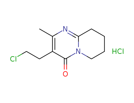 4H-Pyrido[1,2-a]pyrimidin-4-one,3-(2-chloroethyl)-6,7,8,9-tetrahydro-2-methyl-, hydrochloride (1:1)
