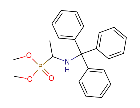 N-(triphenylmethyl)-1-aminoethyldimethylphosphonate