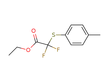 Molecular Structure of 333744-42-6 (ethyl 2,2-difluoro-2-[(4-methylphenyl)thio]acetate)