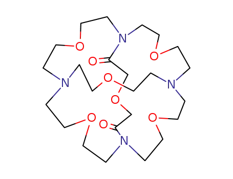 Molecular Structure of 78666-41-8 (hexaoxa-4,10,16,22,27,32-tetraaza-1,7,13,19-tricyclo<11.11.5.5<sup>7,19</sup>>tetratriacontanedione-2,6)