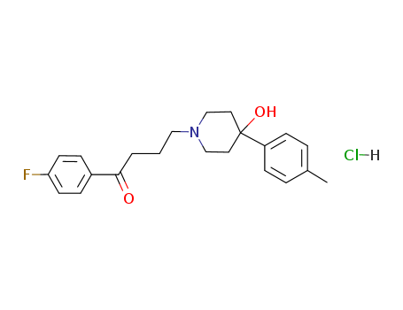 1-Butanone,1-(4-fluorophenyl)-4-[4-hydroxy-4-(4-methylphenyl)-1-piperidinyl]-,hydrochloride (1:1)