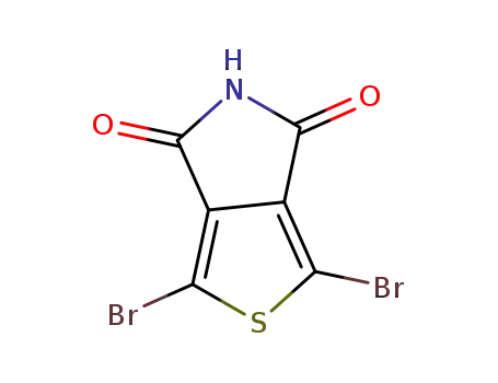 Molecular Structure of 1362606-94-7 (1,3-dibromo-4H-thieno[3,4-c]pyrrole-4,6(5H)-dione)