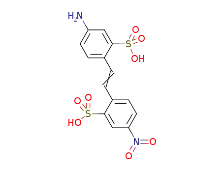 Molecular Structure of 119-72-2 (4-Nitro-4'-aminostilbene-2,2'-disulfonic acid)