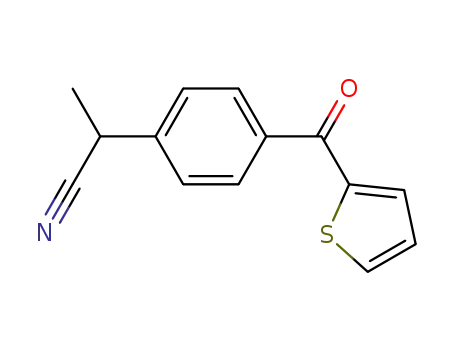 Molecular Structure of 52779-85-8 (2-[4-(thien-2-ylcarbonyl)phenyl]propiononitrile)