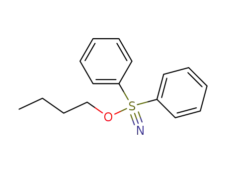Molecular Structure of 143885-04-5 (butyloxy(diphenyl)-λ<sup>6</sup>-sulfanenitrile)