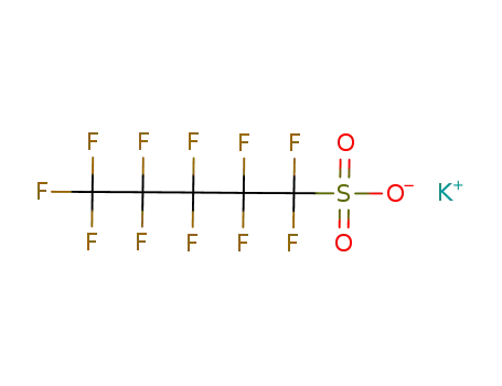 Molecular Structure of 3872-25-1 (potassium perfluoropentane-1-sulphonate)