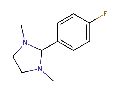 Molecular Structure of 83521-92-0 (2-(4-fluorophenyl)-1,3-dimethylimidazolidine)