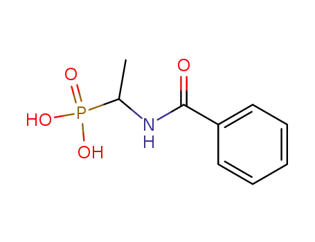 Molecular Structure of 66794-08-9 (N-Benzoyl-1-amino-ethyl-1-phosphonsaeure)