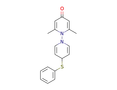 Molecular Structure of 78526-31-5 (2,6-Dimethyl-4'-phenylsulfanyl-4'H-[1,1']bipyridinyl-4-one)