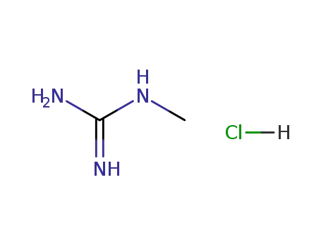 Molecular Structure of 21770-81-0 (1-Methylguanidine hydrochloride)