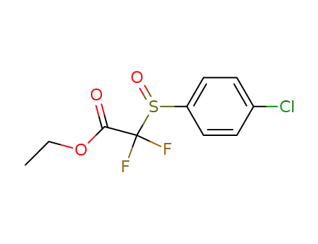 Molecular Structure of 465512-60-1 (ethyl 2,2-difluoro-2-(4-chlorophenylsulfinyl)acetate)