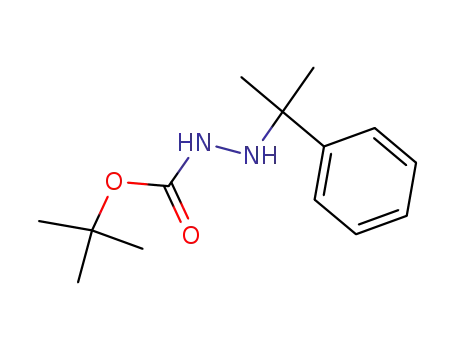 Molecular Structure of 162739-86-8 (tert-butyl 2-(2-phenylpropan-2-yl)hydrazinecarboxylate)