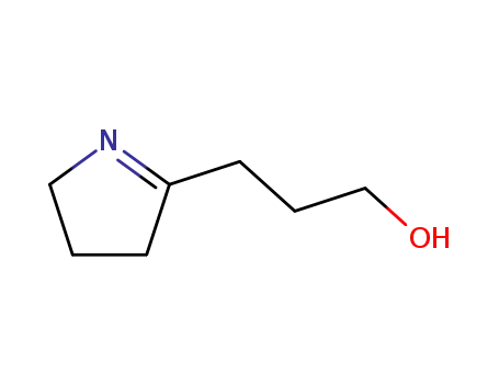 Molecular Structure of 209409-18-7 (3-(3,4-dihydro-2H-pyrrol-5-yl)propan-1-ol)