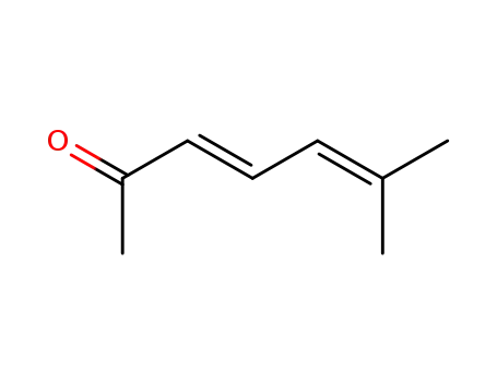 Molecular Structure of 16647-04-4 ((E)-6-Methyl-3,5-heptadien-2-one)