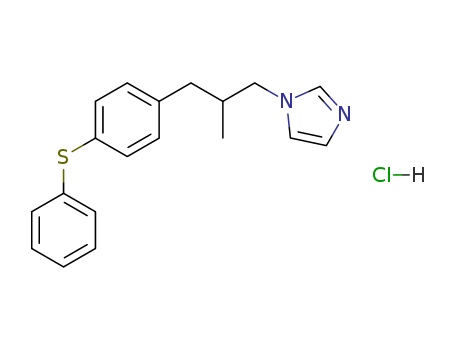 1H-Imidazole,1-[2-methyl-3-[4-(phenylthio)phenyl]propyl]-, hydrochloride (1:1)
