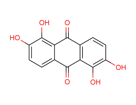 Molecular Structure of 632-77-9 (1,2,5,6-tetrahydroxyanthraquinone)