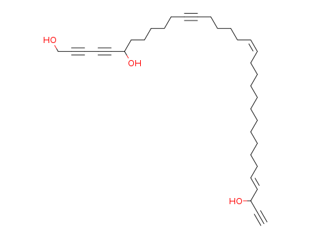 Molecular Structure of 115276-19-2 (18,30-Tetratriacontadiene-2,4,12,33-tetrayne-1,6,32-triol(9CI))