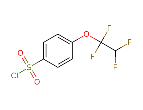 Molecular Structure of 68516-54-1 (p-(1,1,2,2-Tetrafluoroethoxy)benzenesulphonyl chloride)