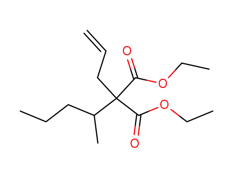 Molecular Structure of 6285-59-2 (diethyl (1-methylbutyl)allylmalonate)