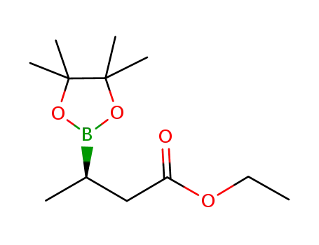 Molecular Structure of 1006696-12-3 ((R)-ethyl 3-(4,4,5,5-tetramethyl-1,3,2-dioxaborolan-2-yl)butanoate)