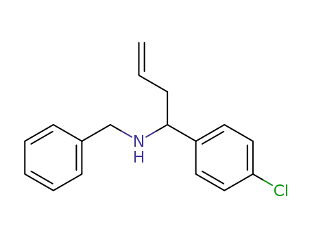 Molecular Structure of 111865-49-7 (N-benzyl-1-(4-chlorophenyl)-3-butenylamine)